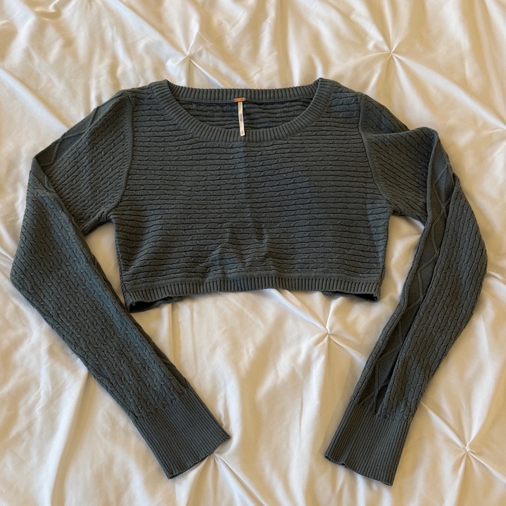 Free People Cropped Sweater